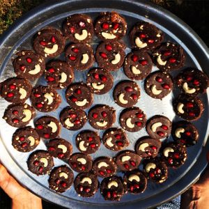 Cookies for dessert ! at Sadhana Forest Seva Kitchen in Auroville