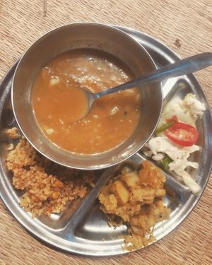 so good vegan foods  at Sadhana Forest Seva Kitchen in Auroville