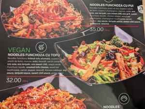 Noodle dish at Sushi Han in Brasov