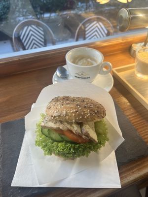   at Robert Capa Café in Budapest