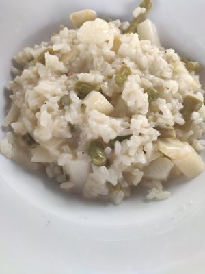Asparagus risotto at Filos in Cologne