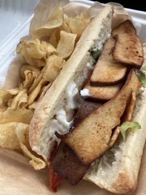 blt with tofu bacon and lemon mayo 🌱  at NU Kitchen in Newburyport