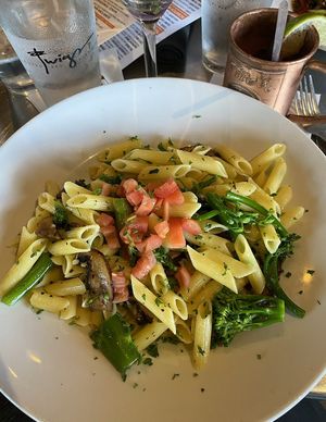 V truffle penne   at Twigs Bistro and Martini Bar in Meridian