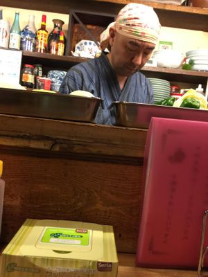 Chef of delicious food! at Heianraku in Takayama