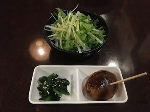 Appetizers at Heianraku in Takayama