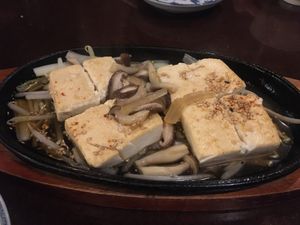 Yaki tofu at Heianraku in Takayama