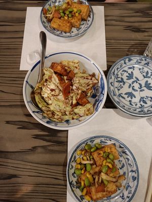 Tofu and cabbage at Heianraku in Takayama