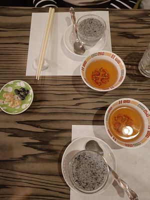 Set Menu Black sesame pudding dessert at Heianraku in Takayama