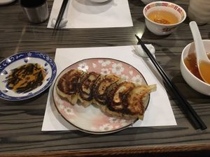 Vegetable gyoza (the best I’ve had)  at Heianraku in Takayama