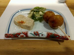 Appetizer at Heianraku in Takayama