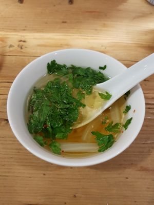 Vege soup at Heianraku in Takayama