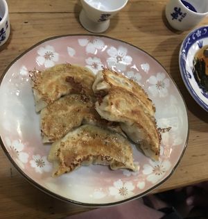 Vegan gyoza at Heianraku in Takayama
