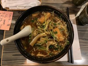 hida miso ramen  at Heianraku in Takayama