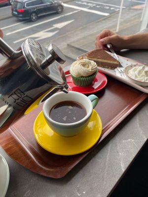 Very good coffee and cakes !  at Valkyrjan Bistro & Bar in Reykjavik