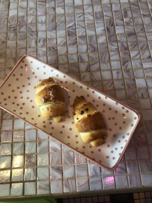 mini croissants   at Valkyrjan Bistro & Bar in Reykjavik