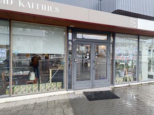 Outside at Valkyrjan Bistro & Bar in Reykjavik