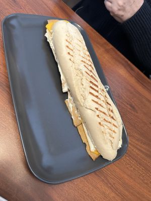 Vegan cheese tofurkey and aioli sandwich    at Valkyrjan Bistro & Bar in Reykjavik