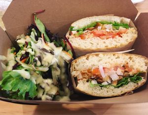 TLC Sandwich, and Salad at Urban Herbivore - Eaton Centre in Toronto