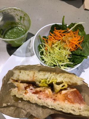 TLC and tropikale drink. at Urban Herbivore - Eaton Centre in Toronto