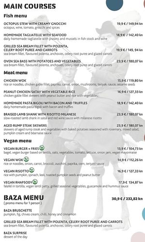  at BAZA Food & Bar in Split