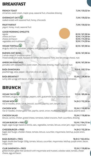  at BAZA Food & Bar in Split