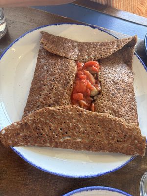  Strictly Vegan galette  at Crêpe Maison in Guernsey