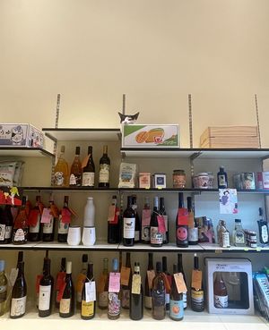 Wine selection  at Cosmos Grocery Cafe in Seoul