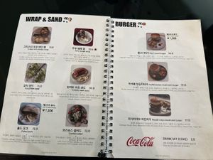 Food menu  at Cosmos Grocery Cafe in Seoul