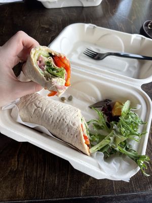 Veggie wrap  at Kiva Koffeehouse in Escalante