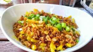 Mac and cheese with Brussel's sprouts at EmmaPea Vegan Food and Bar in Berlin