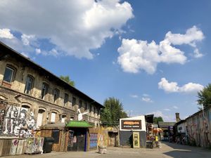 outside at EmmaPea Vegan Food and Bar in Berlin