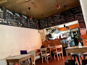 inside at EmmaPea Vegan Food and Bar in Berlin