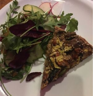 Quiche at EmmaPea Vegan Food and Bar in Berlin