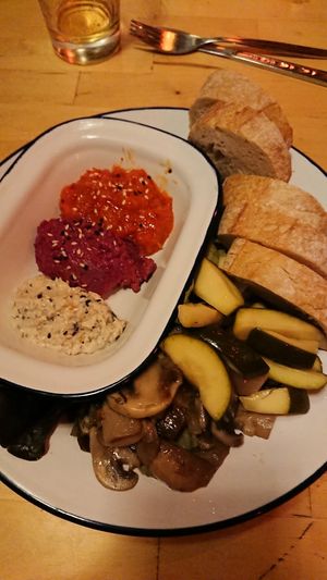 Small plate at EmmaPea Vegan Food and Bar in Berlin