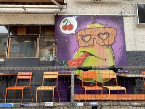 outside at EmmaPea Vegan Food and Bar in Berlin