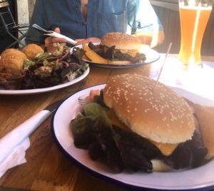 Berlin Beast Burger and Riceballs at EmmaPea Vegan Food and Bar in Berlin