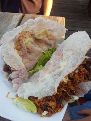 What they call tacos at EmmaPea Vegan Food and Bar in Berlin