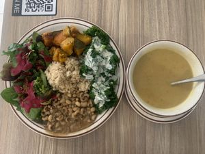 The kabocha squash is fire! 🤤  at Himalaya Vegan in Sacramento