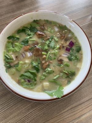 G-BOM soup - it’s yummy!   at Himalaya Vegan in Sacramento