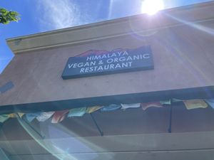 Sign  at Himalaya Vegan in Sacramento