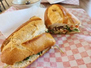 Bahn mi at Himalaya Vegan in Sacramento