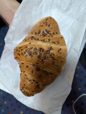 Croissant with fruit jam filling at Cafè Matteotti in Olbia