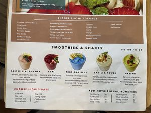 Smoothies  at Bartels in Bangkok