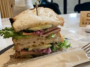 Vegan Thai touch sandwich, 250 baht  at Bartels in Bangkok