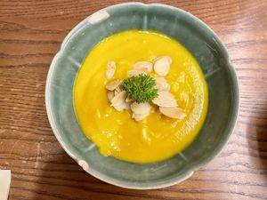 Pumpkin soup (small portion!)  at CHAYFOOD in Hanoi