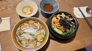 Pho and Korean rice   at CHAYFOOD in Hanoi