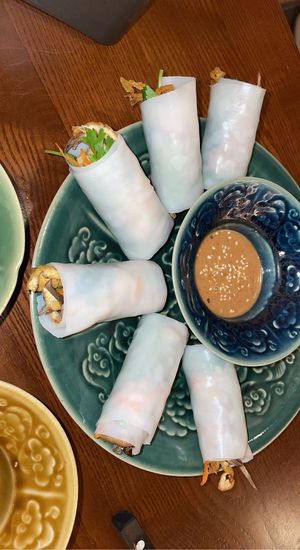 Rice paper rolls  at CHAYFOOD in Hanoi