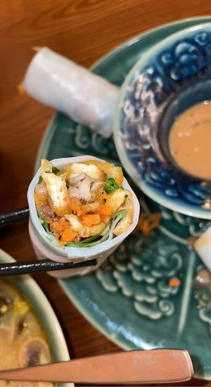 Rice paper rolls  at CHAYFOOD in Hanoi