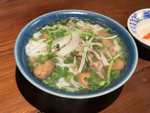 Mushroom pho  at CHAYFOOD in Hanoi