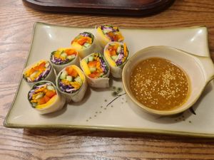 Fresh spring rolls at CHAYFOOD in Hanoi